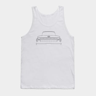 1965 Ford F-100 Pickup - front Stencil, black Tank Top